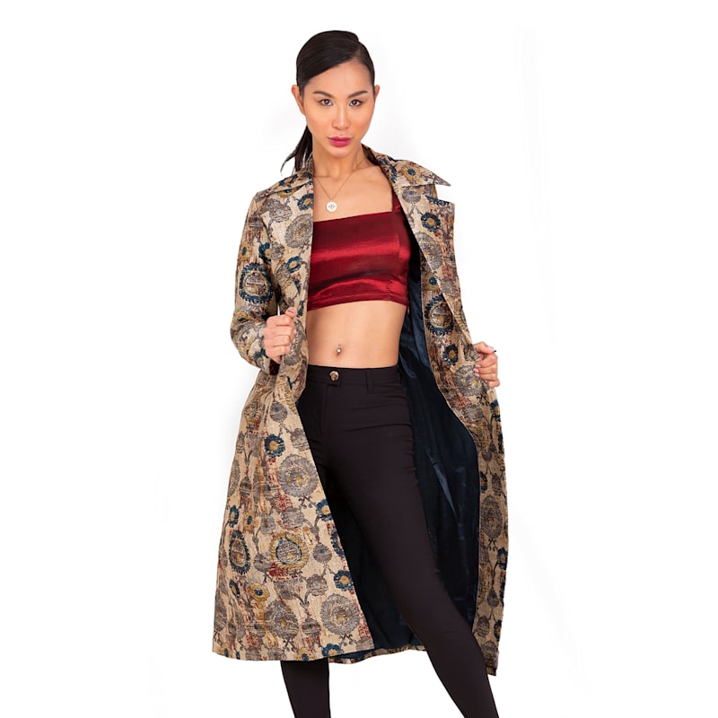 Thumbnail of Timeless Elegance - Trench Coat In Wild Silk image