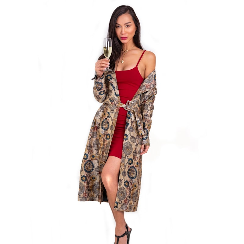 Thumbnail of Timeless Elegance - Trench Coat In Wild Silk image