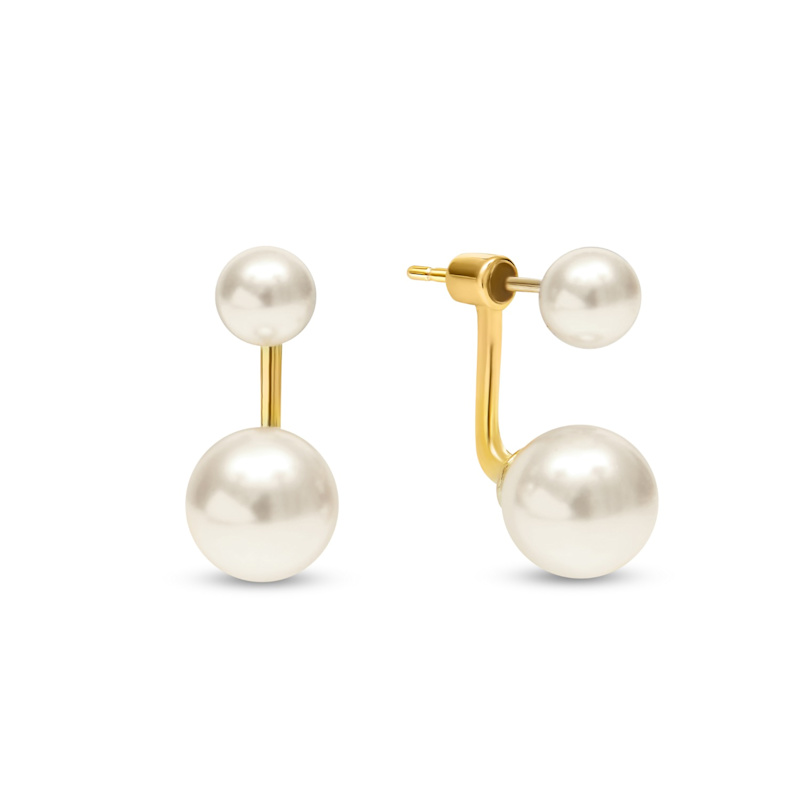 Thumbnail of Pearl Duo Stud Earrings image