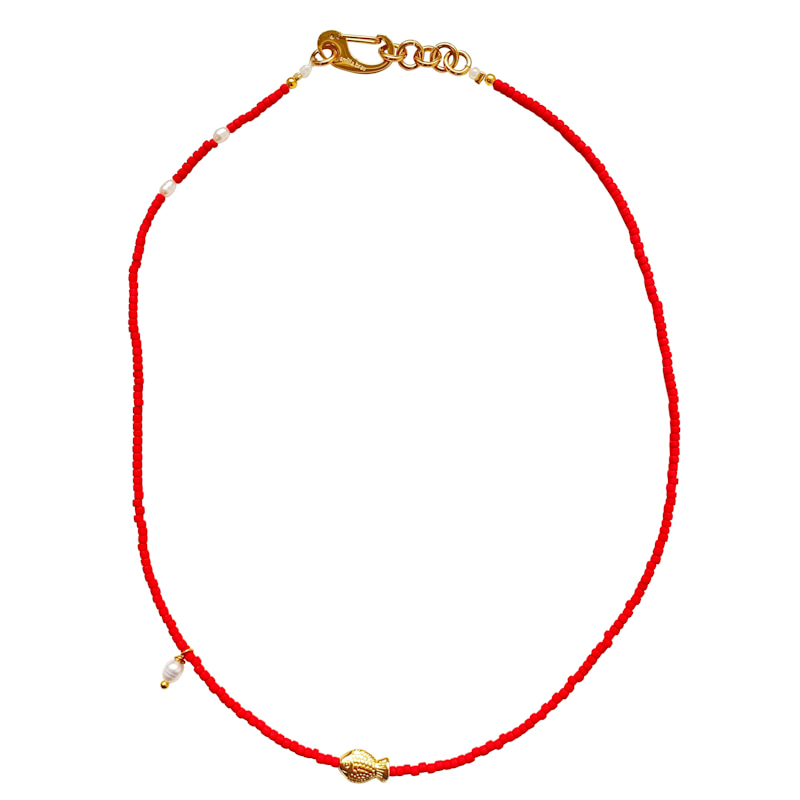 Thumbnail of Necklace Red Fish image