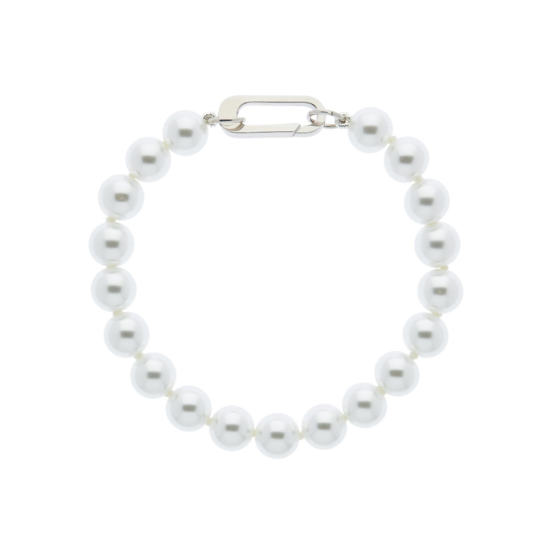 Thumbnail of Pearl & Platinum Clasp Bracelet image