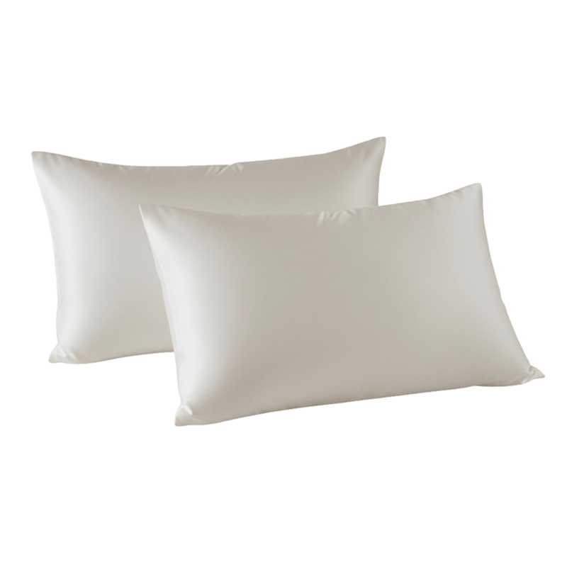 Thumbnail of Pearl White Vietnamese Silk Pillowcase Set – Handwoven Silk & Bamboo Viscose Blend image
