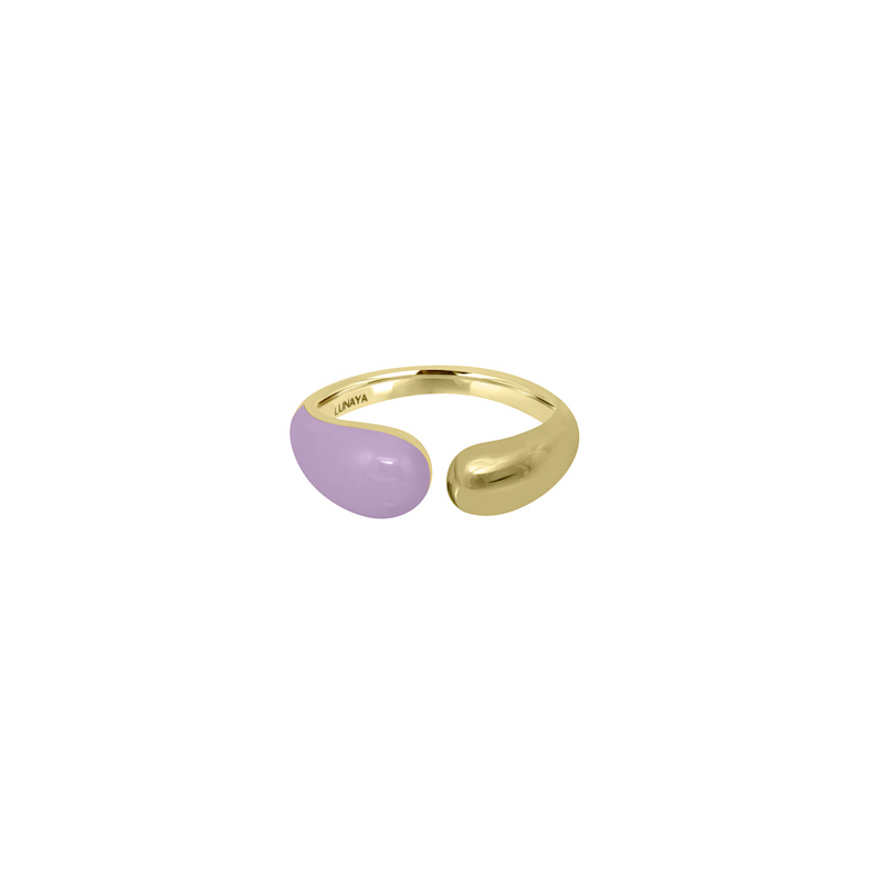 Thumbnail of Pebble Pop Adjustable Ring - Purple Enamel image