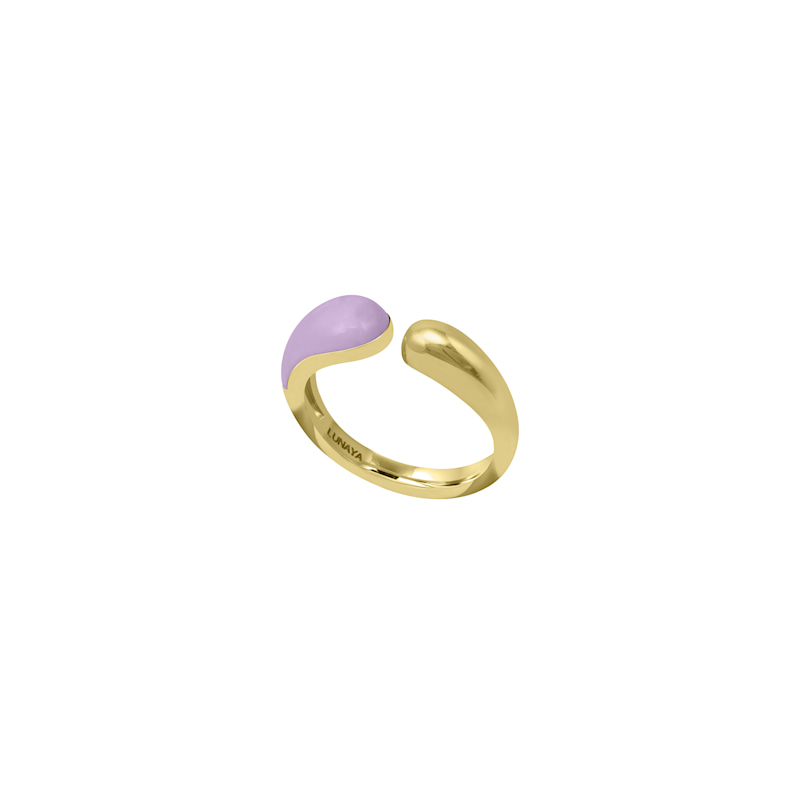 Thumbnail of Pebble Pop Adjustable Ring - Purple Enamel image