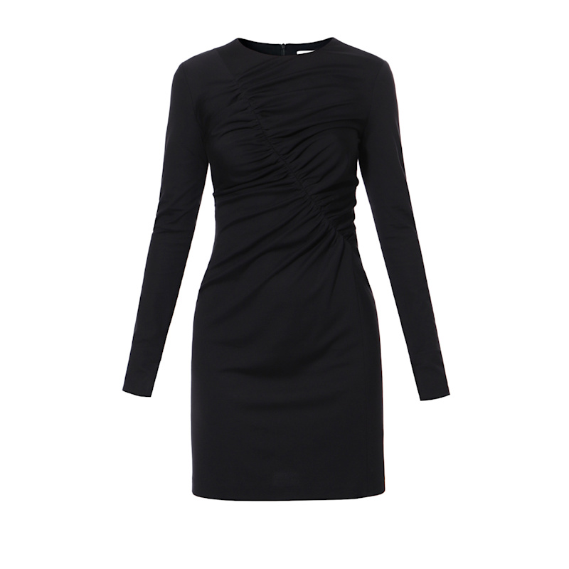 knee length dresses for ladies CRYSTAL - EMBELLISHED LONG SLEEVE BODYCON FULL DRESS | CULT MIA main image 1