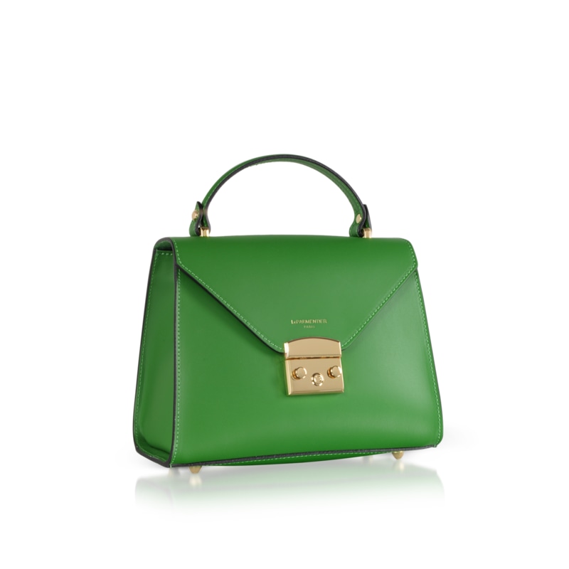 Thumbnail of Peggy Leather Top Handle Satchel Bag - Green image