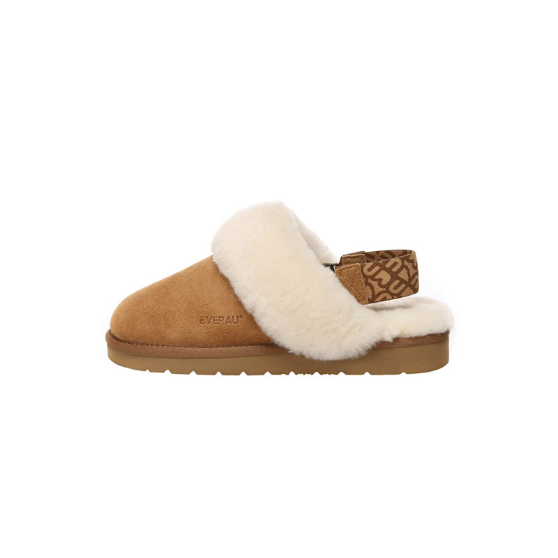 Thumbnail of Pelican Removable Strap Slingback Slippers In Chestnut image