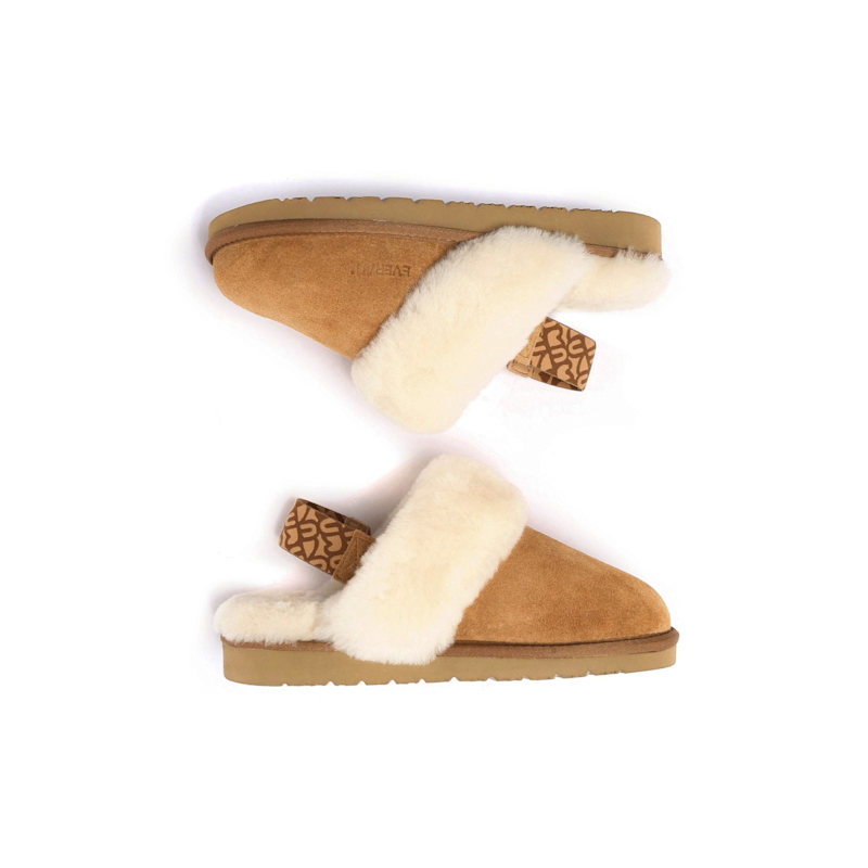 Thumbnail of Pelican Removable Strap Slingback Slippers In Chestnut image