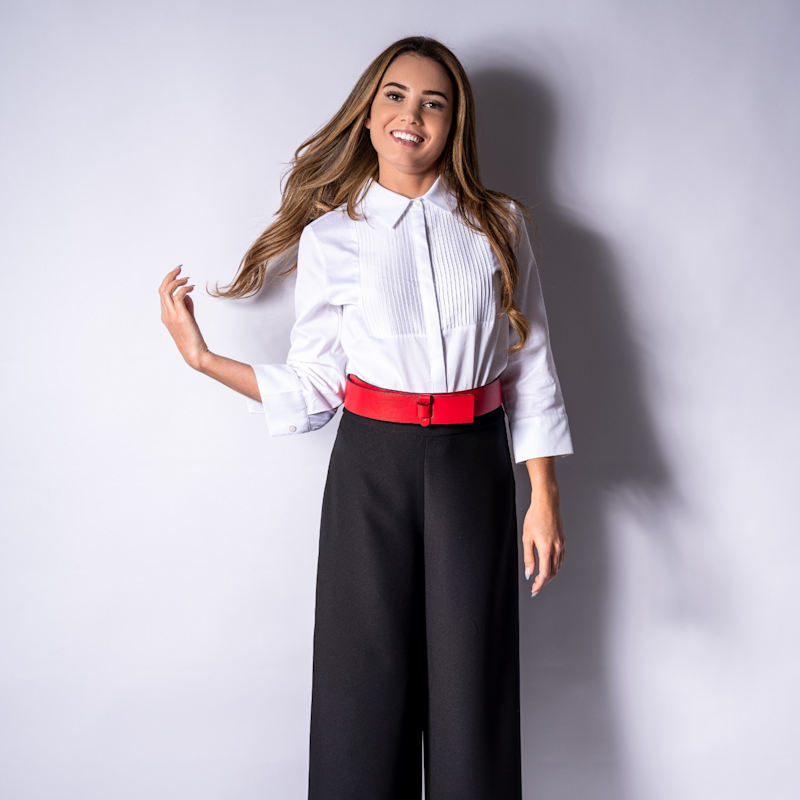 Thumbnail of Pelin Black Side Zipper Pant image