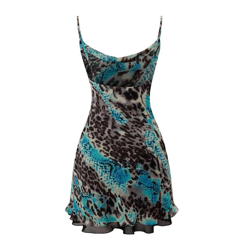 Penelope Animal Print Summer Mini Dress | Medium | Sanctumum