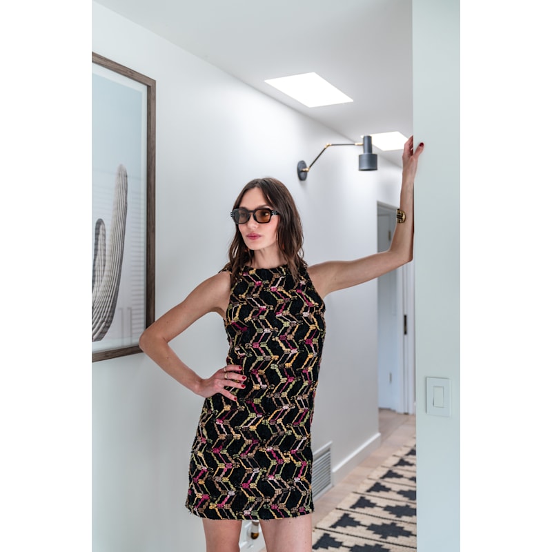 Thumbnail of Penelope Mini Dress In Berry Boucle image