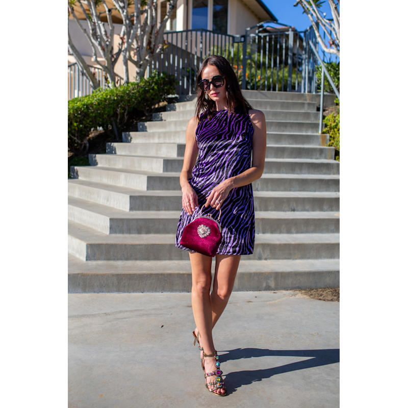 Thumbnail of Penelope Mini Dress In Purple Haze image