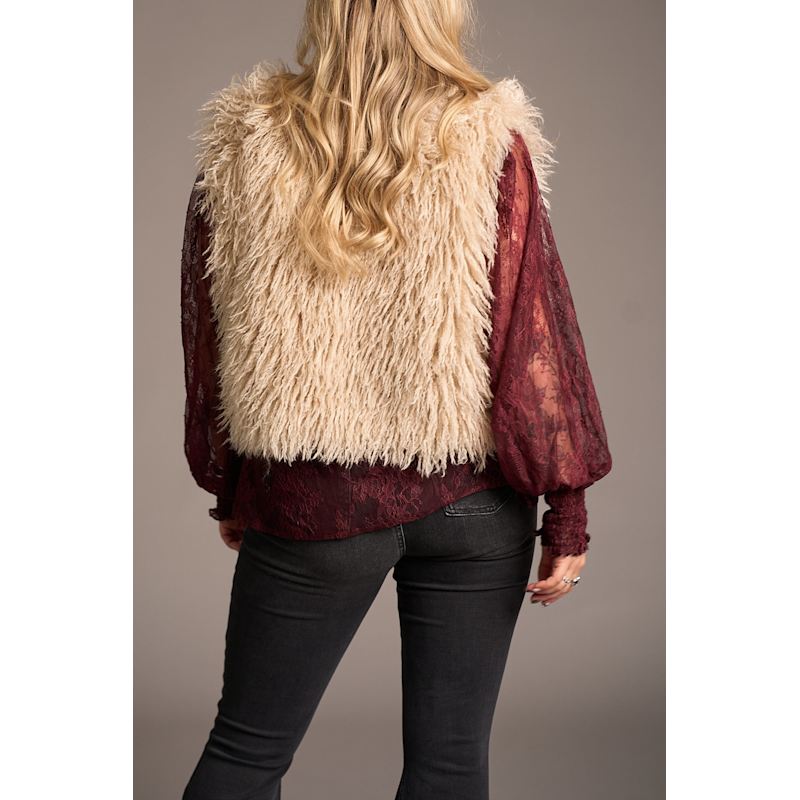 Thumbnail of Penny Lane Faux Mongolian Fur Gilet image
