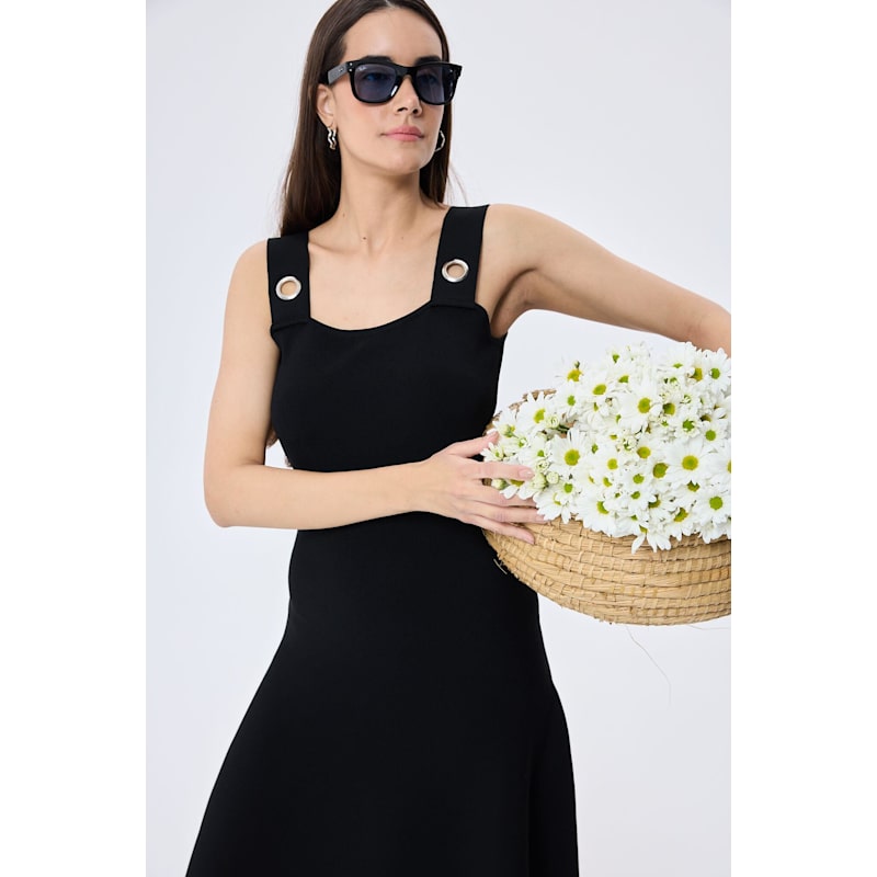 Thumbnail of Madison Knit Summer Dress In Black image