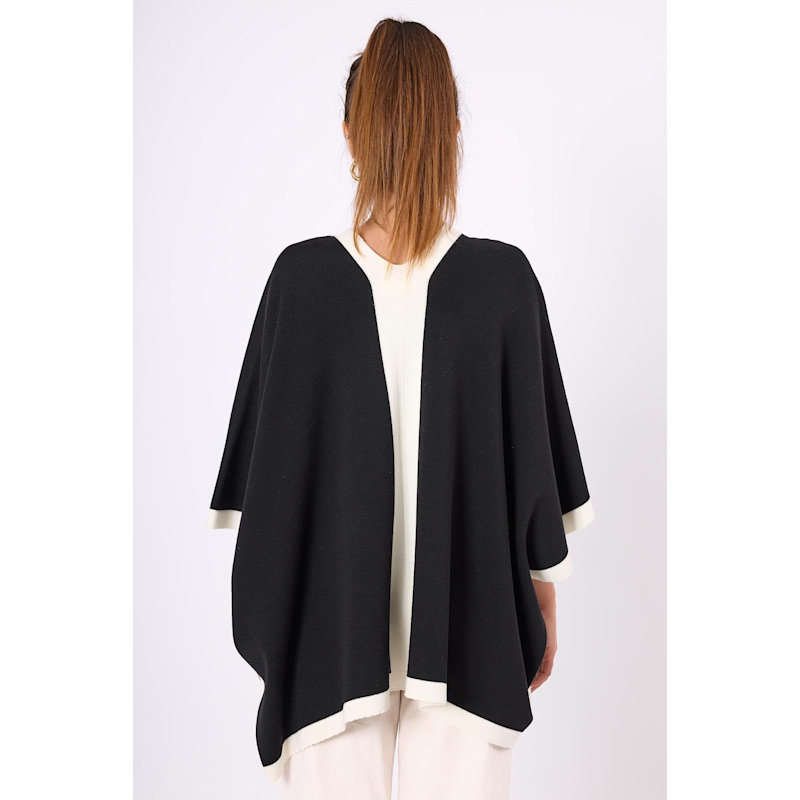 Thumbnail of Mary Knit Poncho In Black image