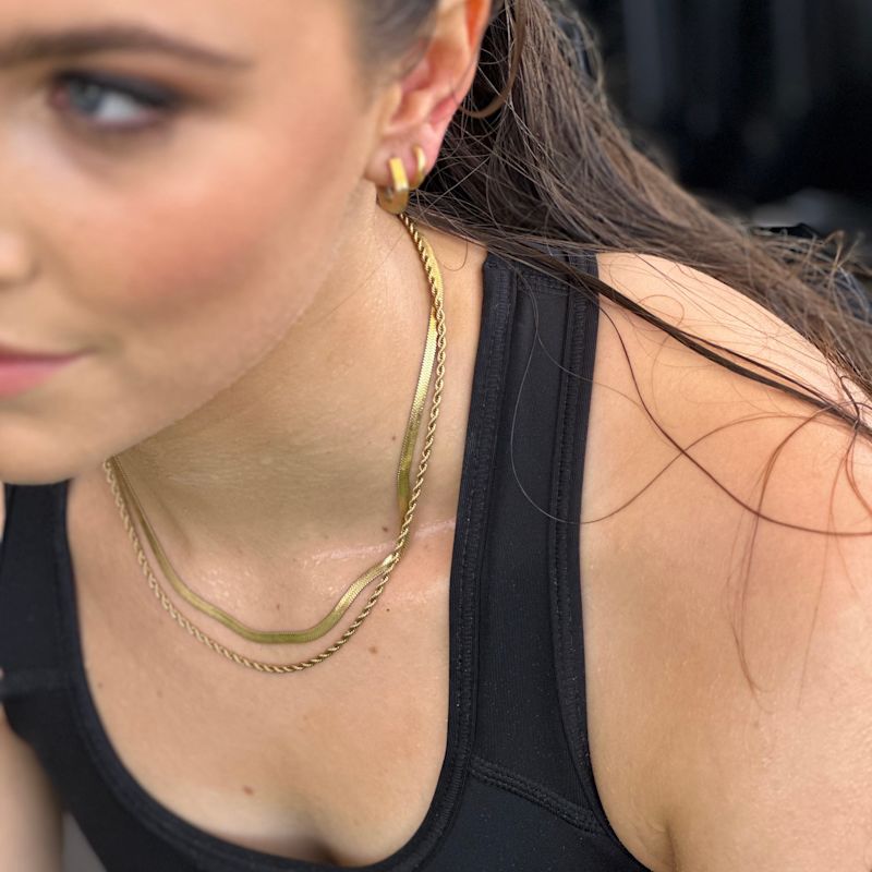 Thumbnail of Perform Gold Rope Chain Waterproof Necklace image