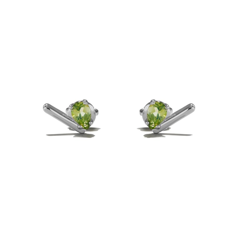 Thumbnail of Peridot Bar Studs image