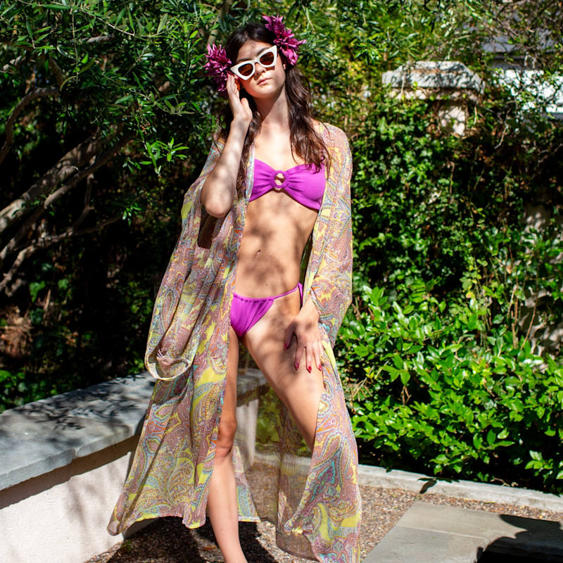 Thumbnail of Peridot Paisley Kimono image