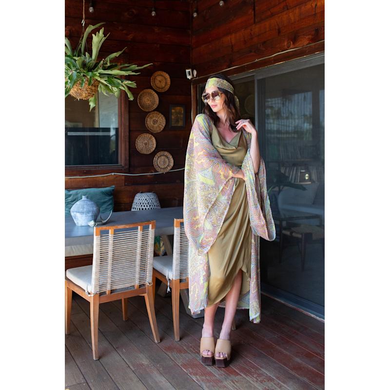 Thumbnail of Peridot Paisley Kimono image