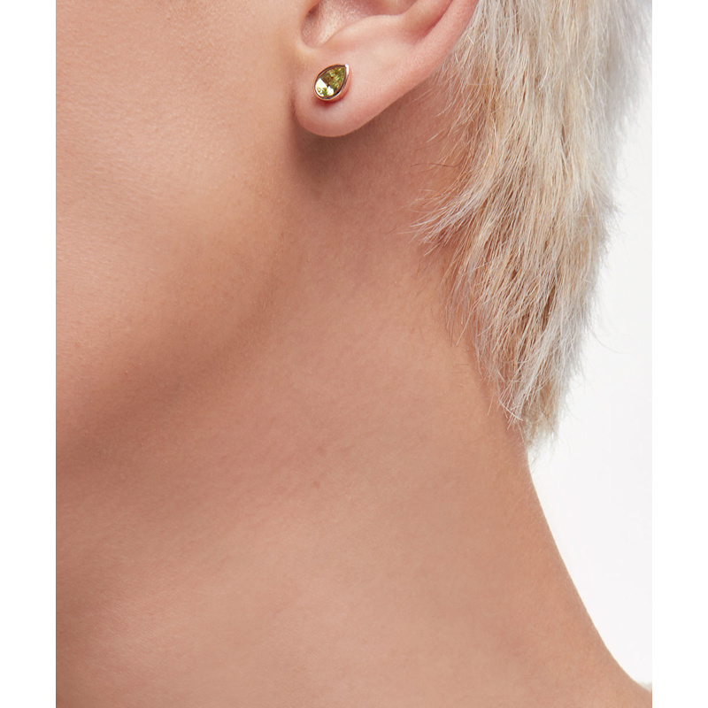 Thumbnail of Peridot Pear Studs image