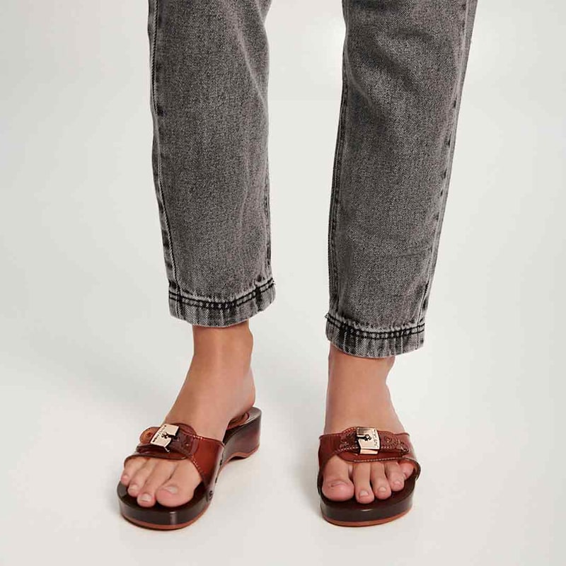 Thumbnail of Pescura Heel x Scholl - Clear Brown image