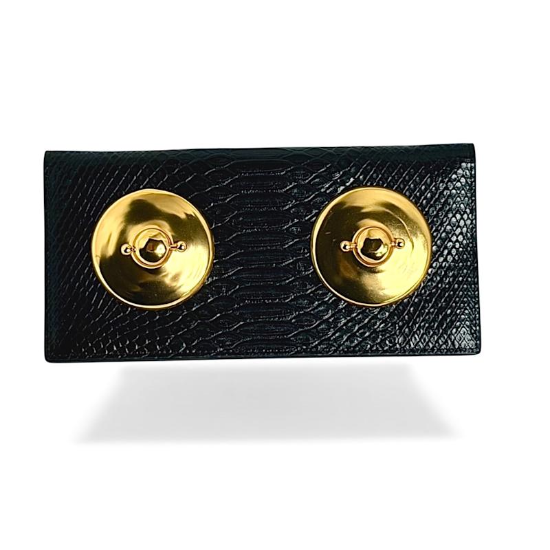 Pierced Nipple Wallet Black | BOCCINELLI | Wolf & Badger
