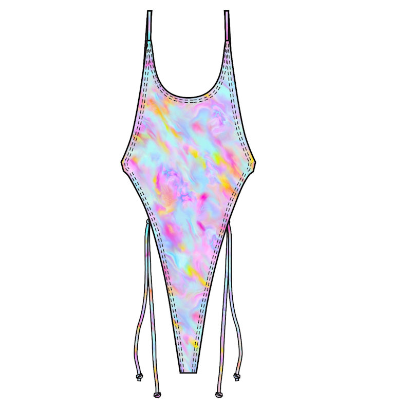 Thumbnail of Pietra One Piece Swimsuit - Caribbean Dream Print image