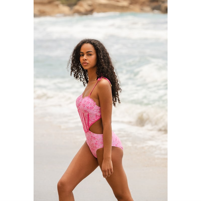 Thumbnail of Pink Bloom One-Piece Swimsuit image