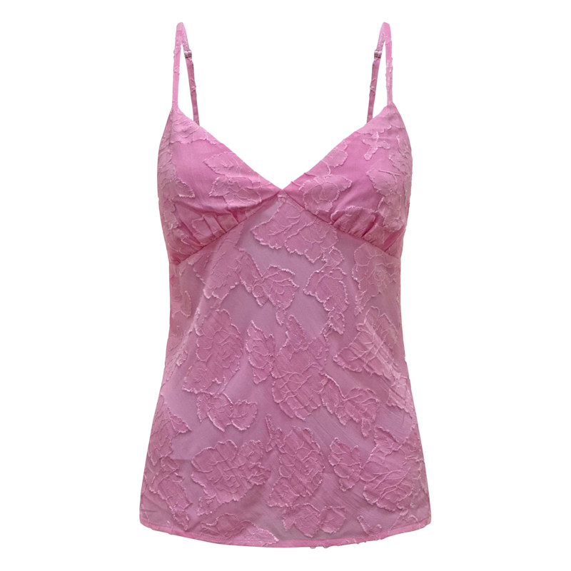 Thumbnail of Pink Cami Top With Straps - Iris image