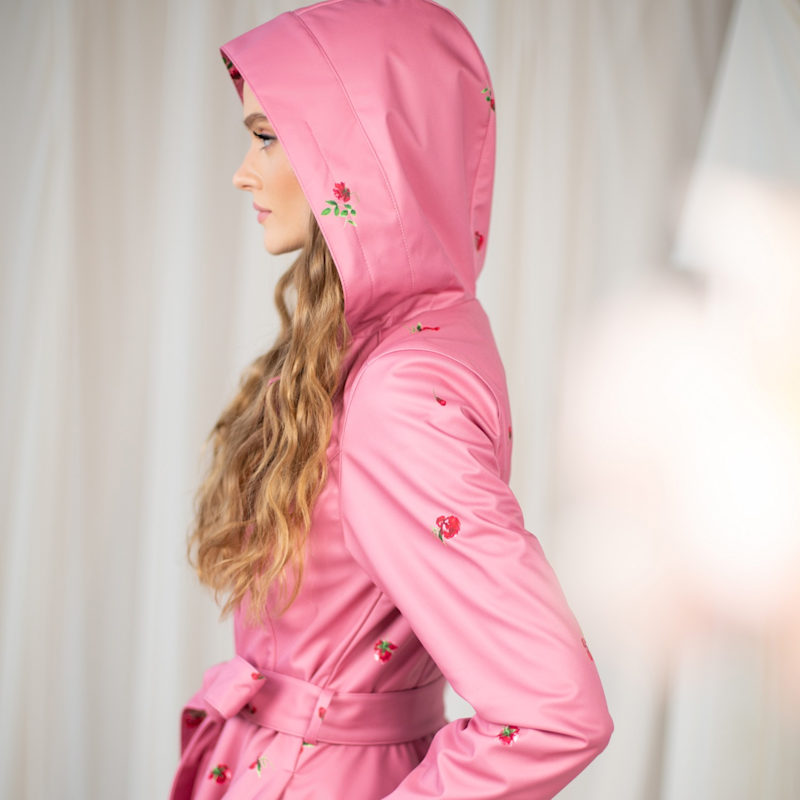 Thumbnail of Pink Coat With Full Circle Skirt: Raspberry Sorbet image