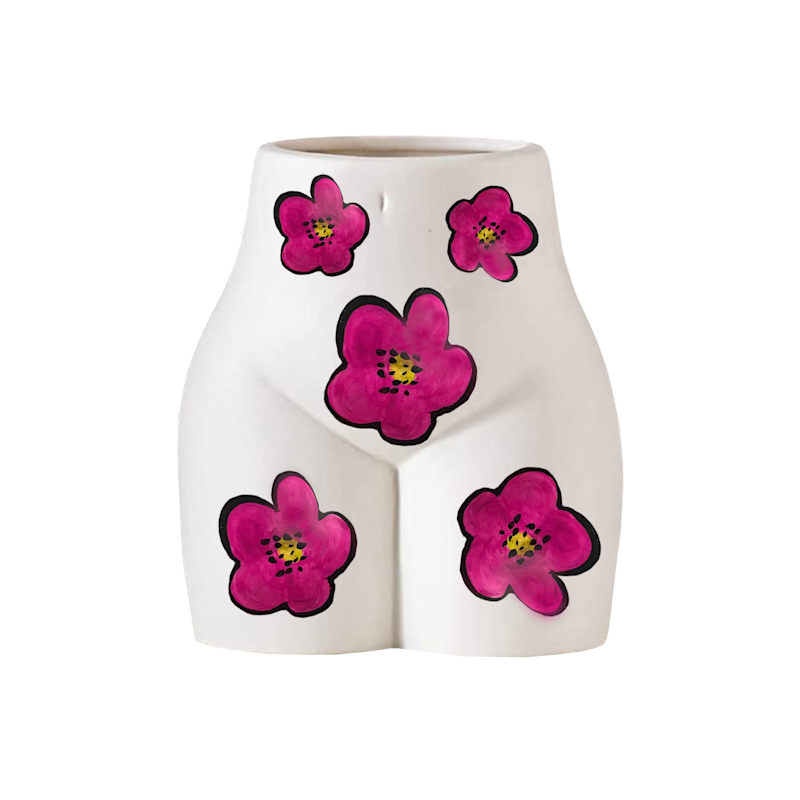 Thumbnail of Pink Flower Booty Vase image