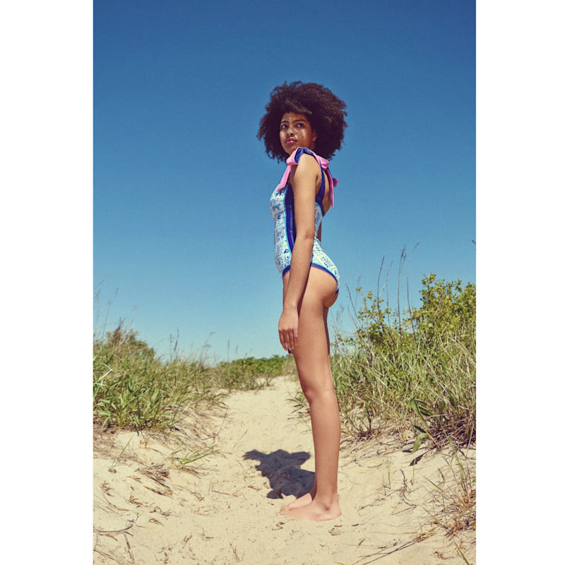 Thumbnail of Pink Garden Reversible One Piece Swimsuit image