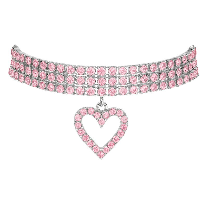 Thumbnail of Pink Heart Choker image