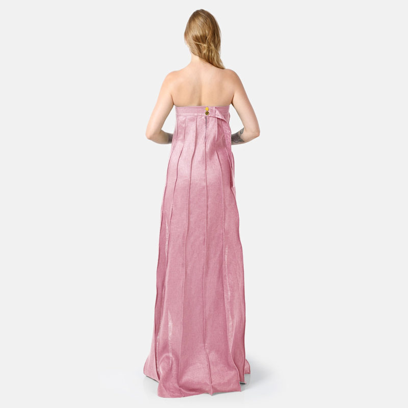 chinese dress ladies Linen Strapless Dress  Endless Rose
