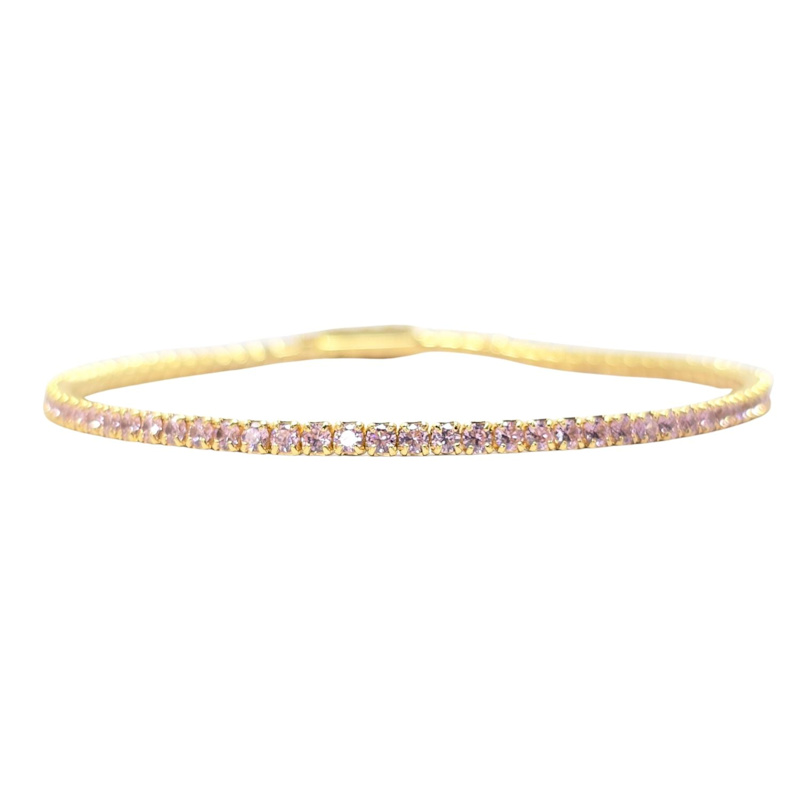 Thumbnail of Pink Tourmaline October Birthstone Tennis Bracelet image
