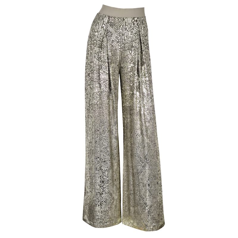 Thumbnail of Pipe Dream Gold Metallic Snakeskin Trouser image