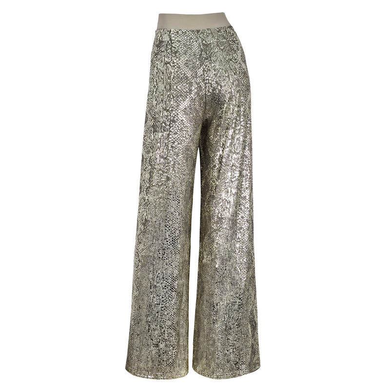 Thumbnail of Pipe Dream Gold Metallic Snakeskin Trouser image
