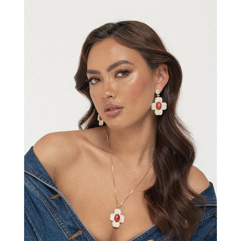 Thumbnail of Pippa Earrings – Coral image