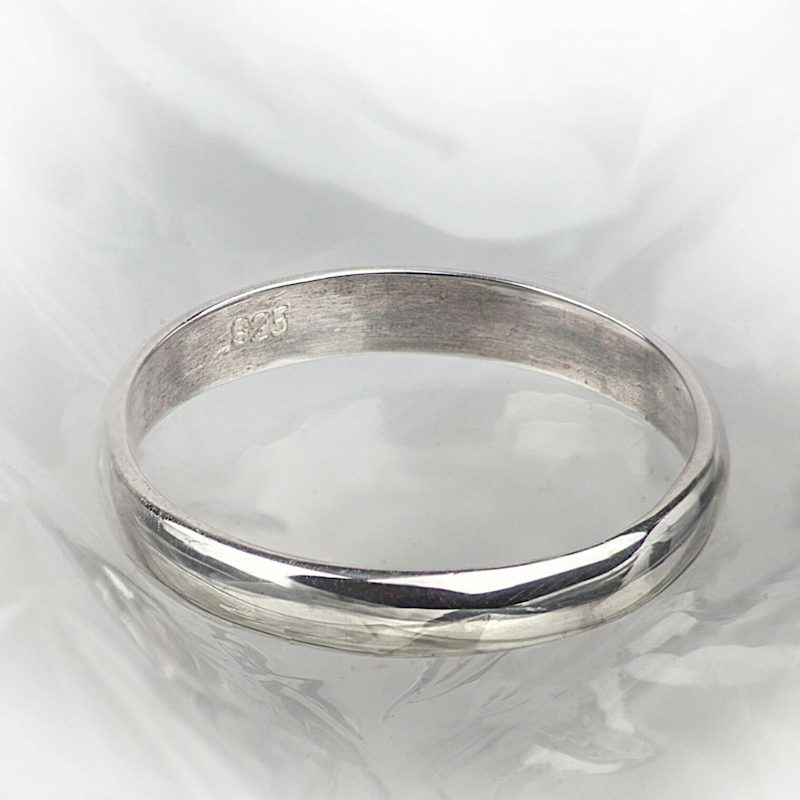 Thumbnail of Plain Silver Band In Sterling Silver -Three Millimeters image