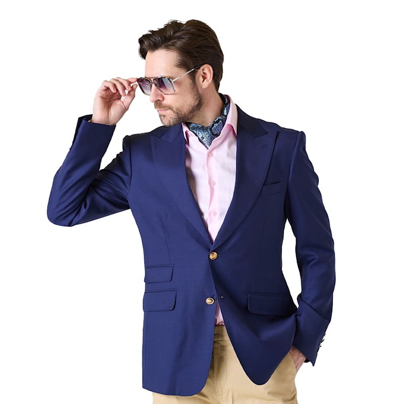 Thumbnail of Aldo Single Breasted Peak Lapel Blazer – Navy image