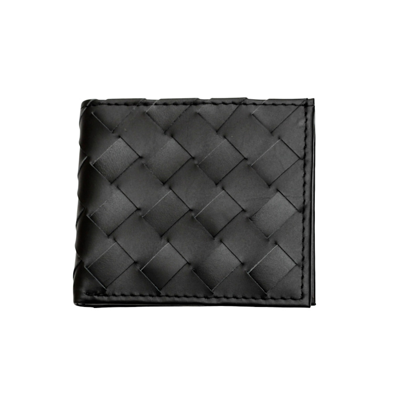 Thumbnail of Plaited Black Leather Card Wallet image