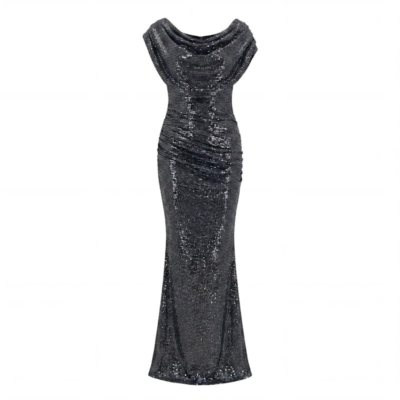 gunmetal evening dress Elowen Dress in Gunmetal main image 1