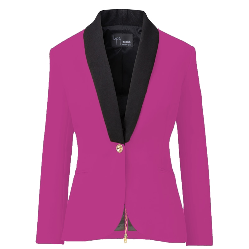 Thumbnail of Women’s Rebellious Stretch Blazer - Platinum Pink image