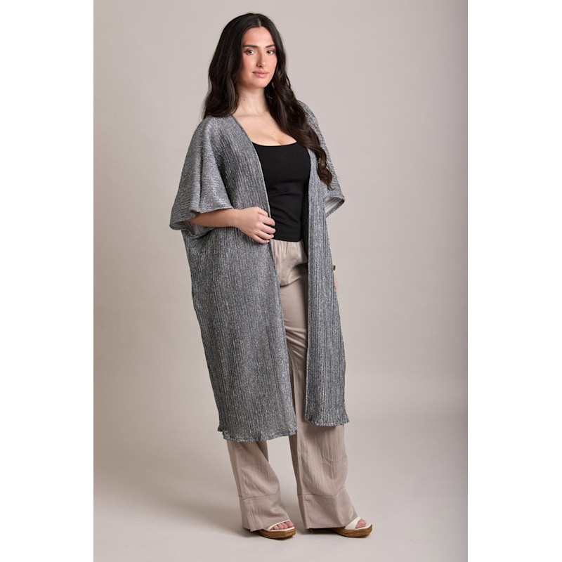 Thumbnail of Pleated Metallic Kimono image