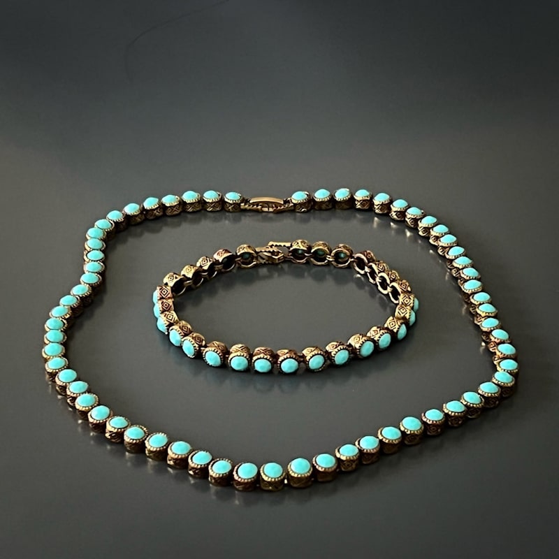 Thumbnail of Turquoise Tennis Mystic Necklace - Turquoise image