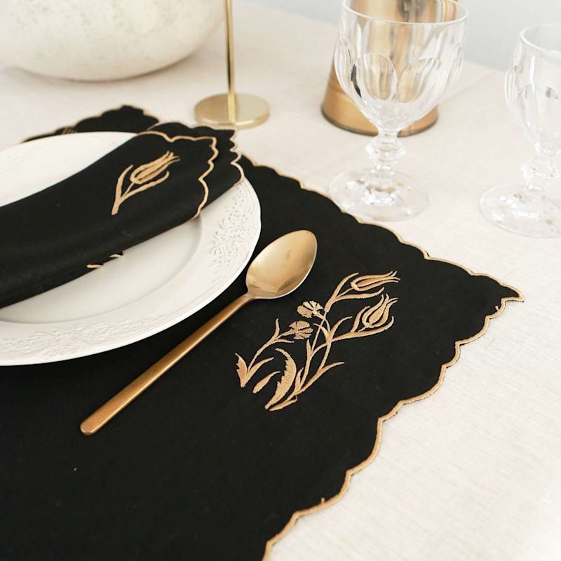 Thumbnail of Golden Tulip - Set Of 4 Linen Napkin image
