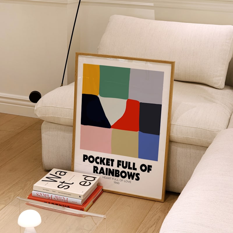 Pocket Full Of Rainbows Retro Music GicléE Art Print A3 | Fanclub ...