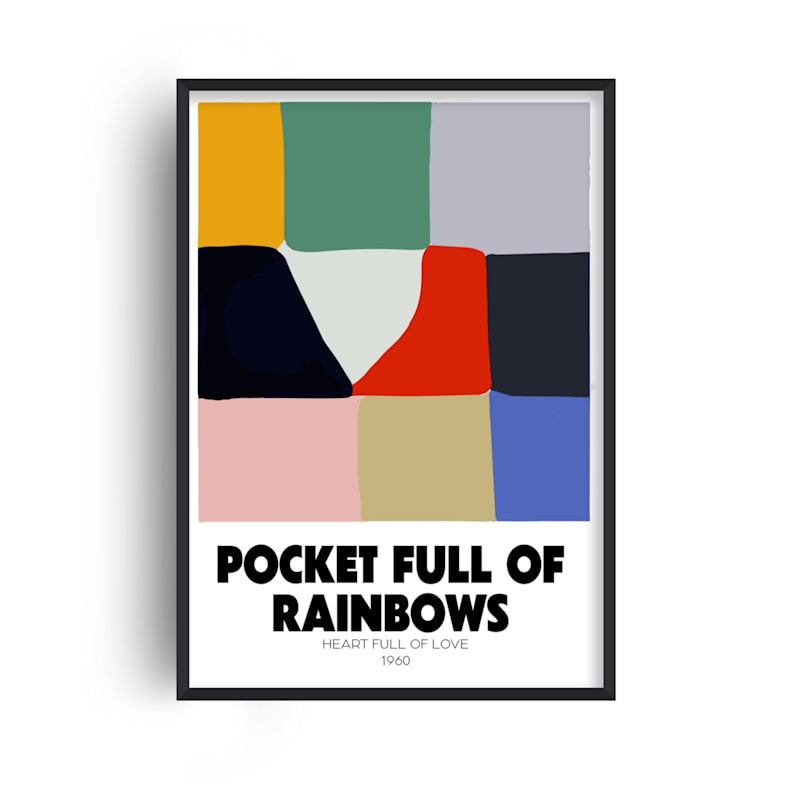 Pocket Full Of Rainbows Retro Music GicléE Art Print A3 | Fanclub ...