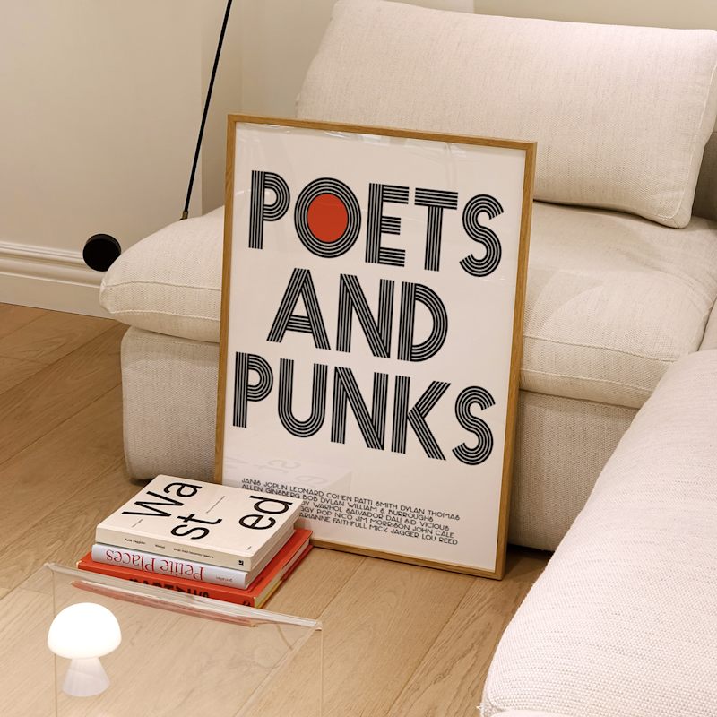 Thumbnail of Poets & Punks Music Retro Art Print image