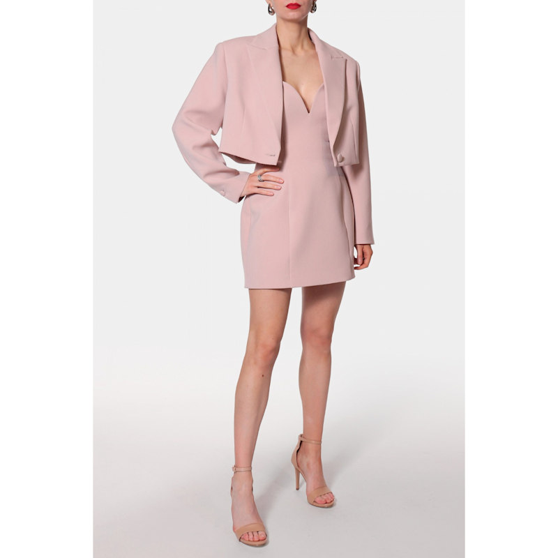 Thumbnail of Pola Pink Peach Cropped Blazer image